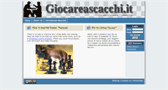 Desktop Screenshot of chesstraining.giocareascacchi.it
