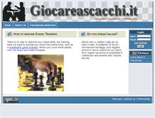 Tablet Screenshot of chesstraining.giocareascacchi.it